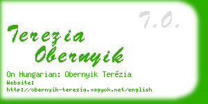terezia obernyik business card